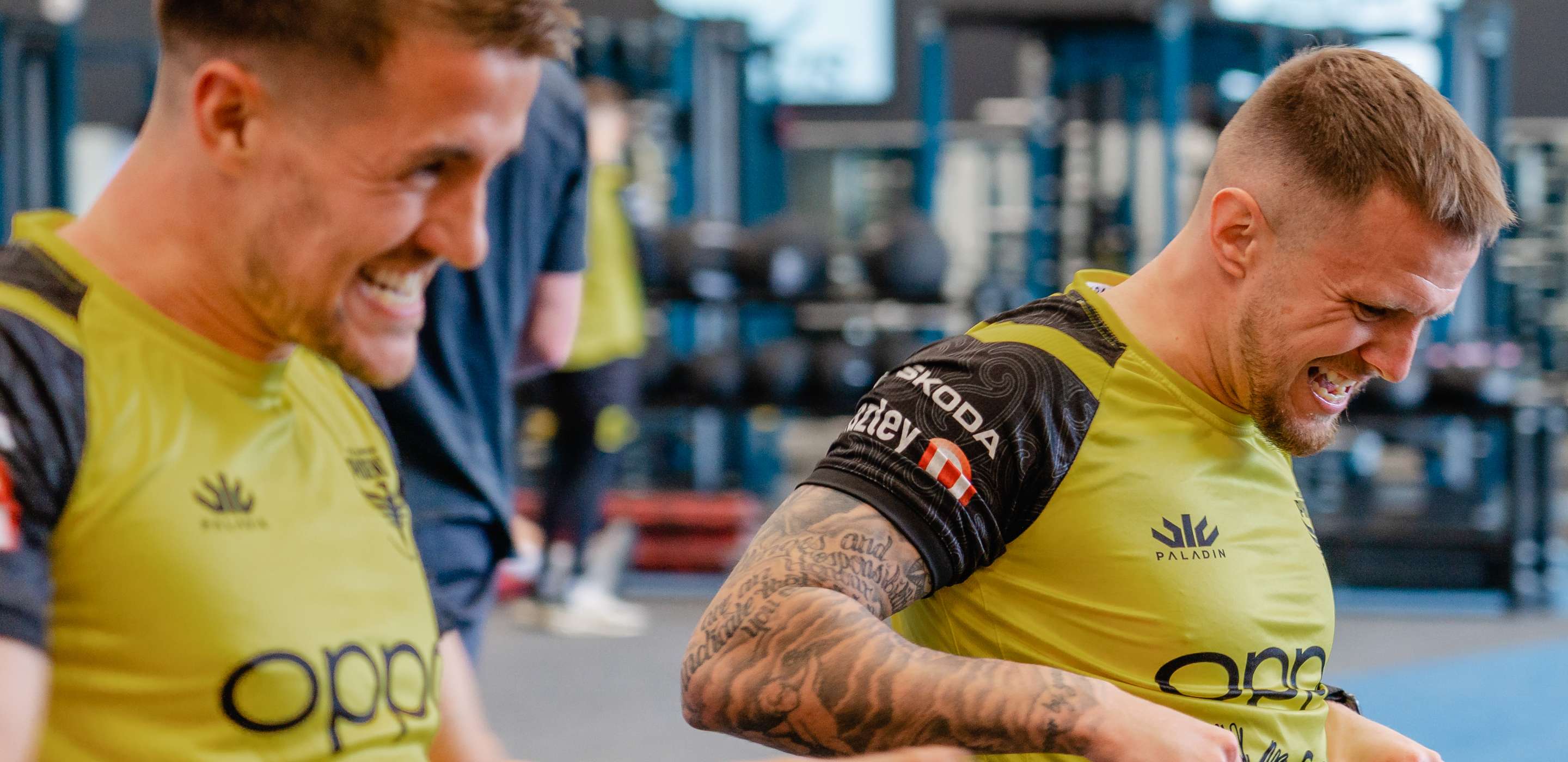Athletes Training in a gym
