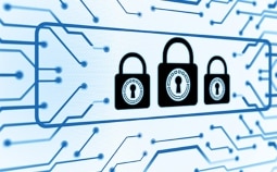 Infographic containing 3 locks and connection points