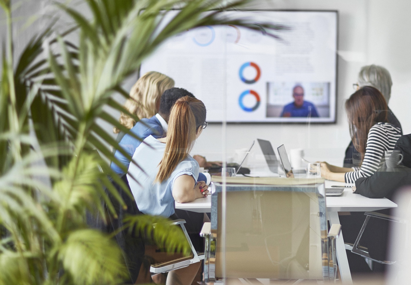 A conference in session