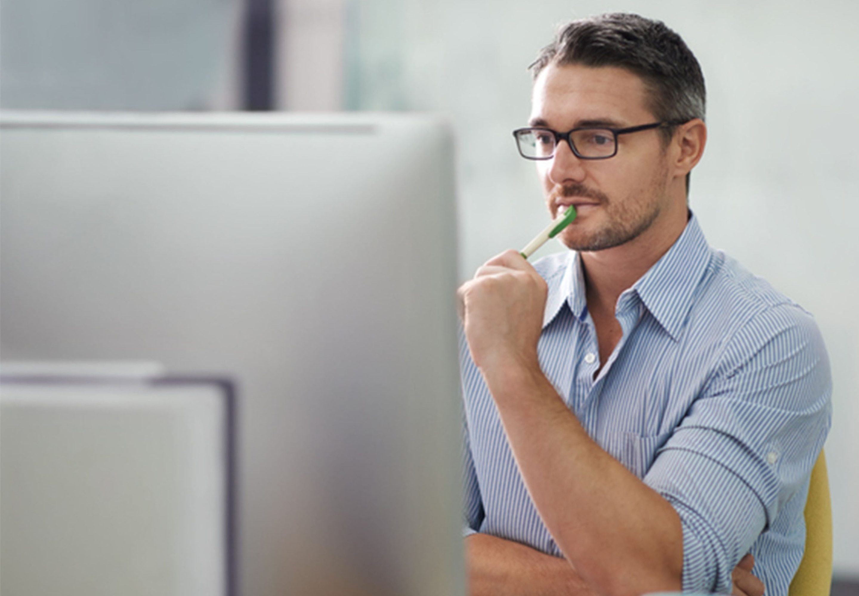 Business professional on a virtual event
