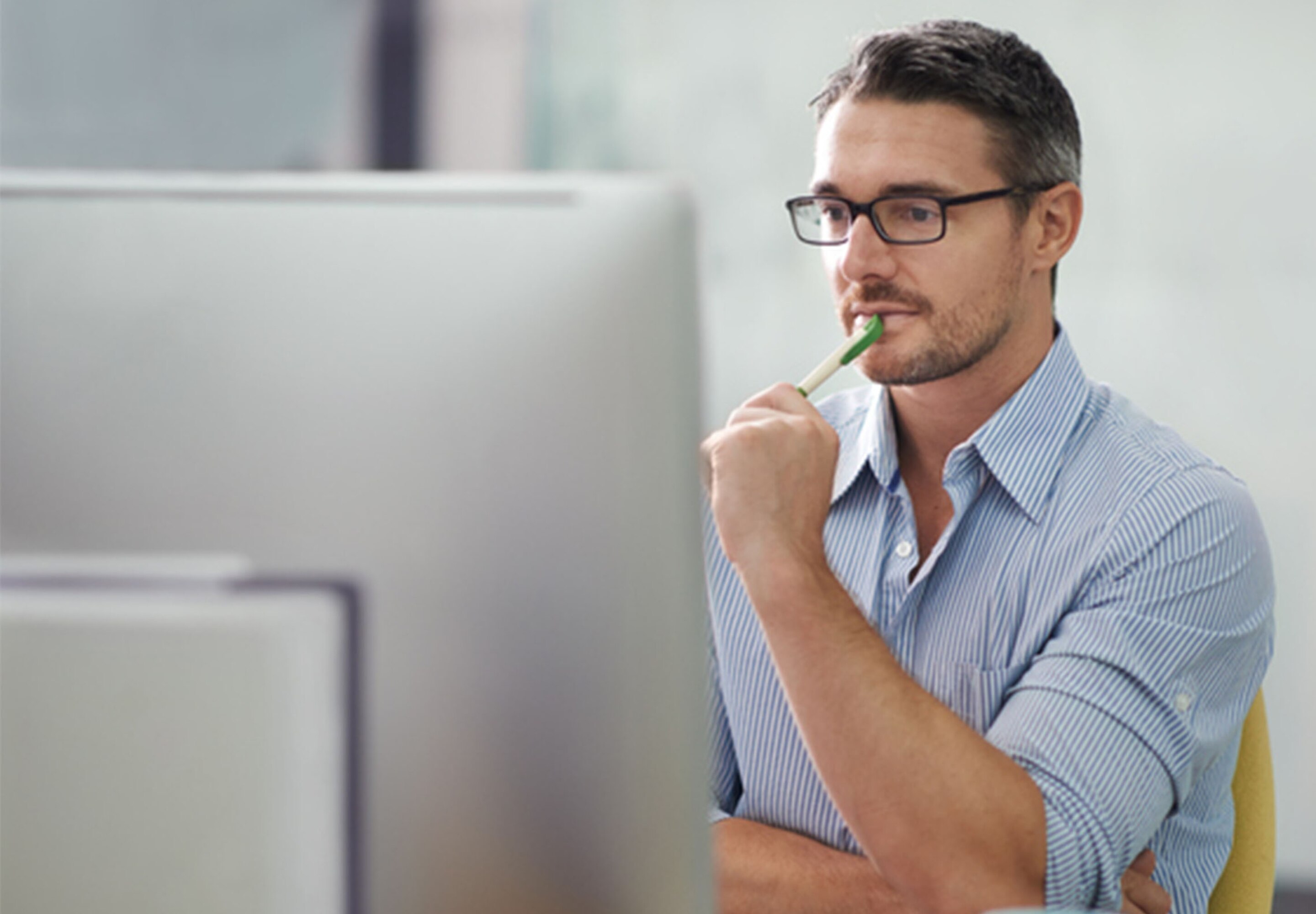 Business professional on a virtual event