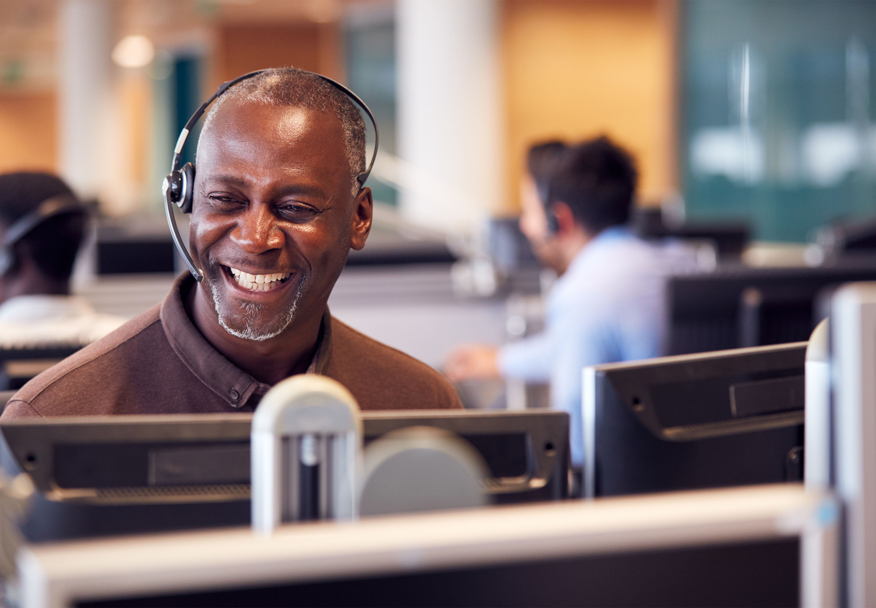 Man on a video call