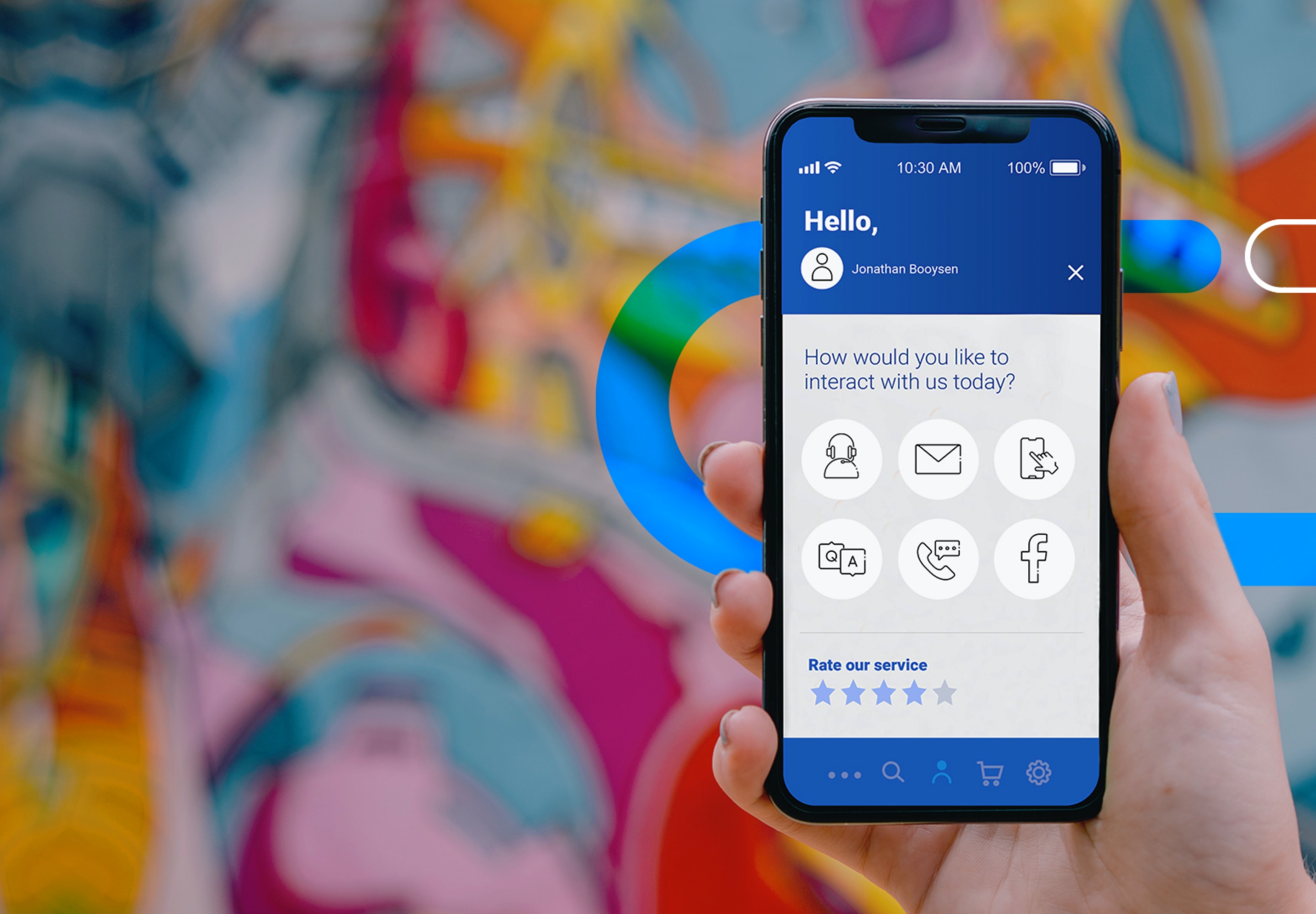 Hand holding a mobile phone