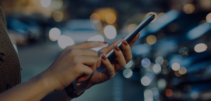 Typing on phone