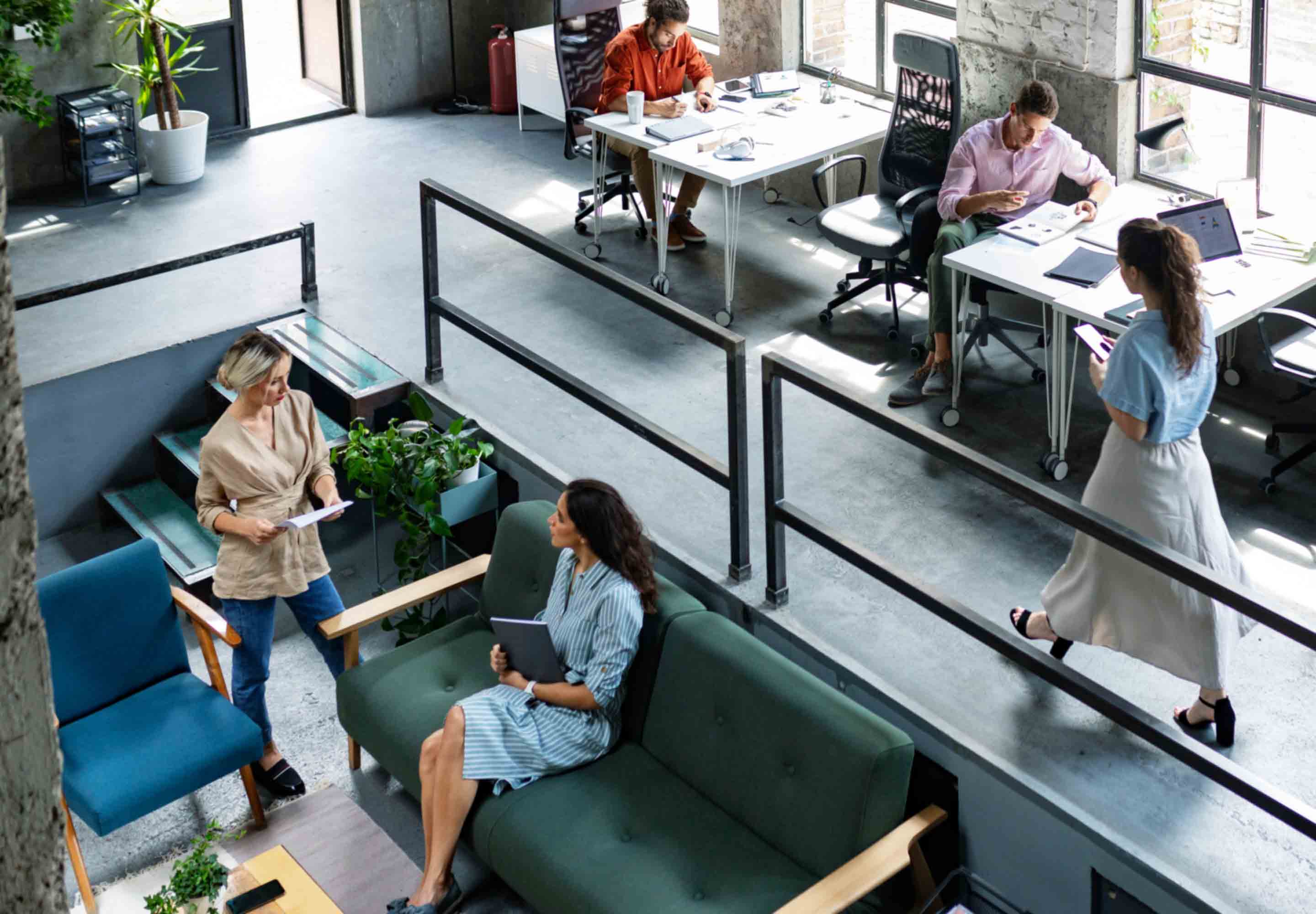 Team working at the office