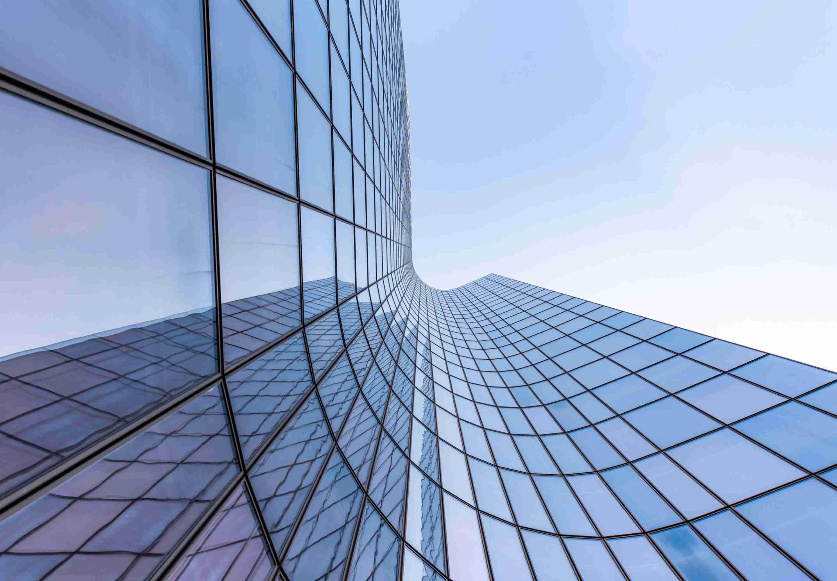 Glass office building