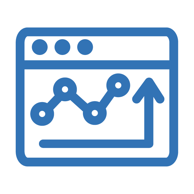Scaling graph icon