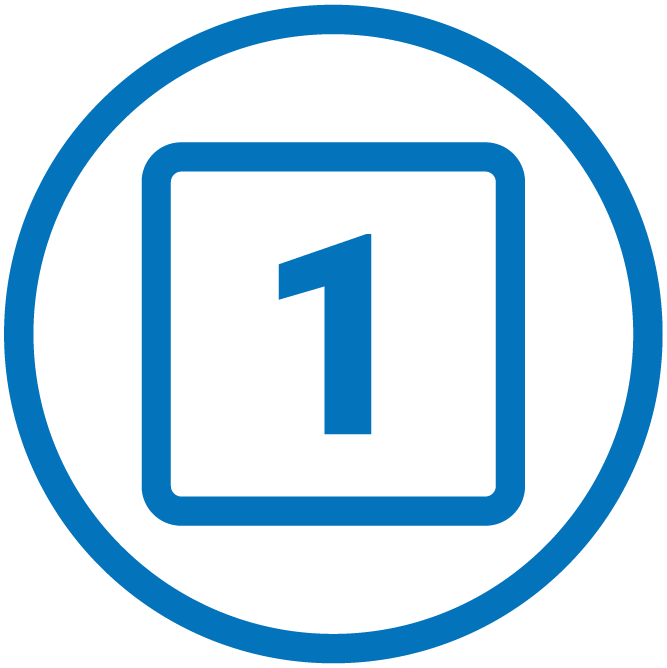 Icon of the number 1