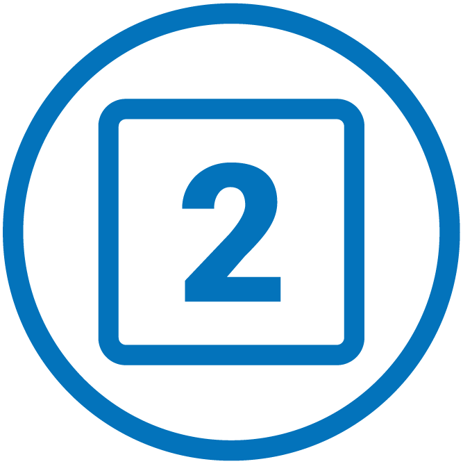 Icon of the number 2