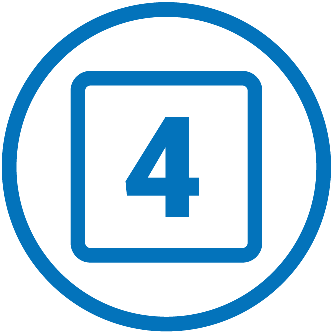 Icon of the number 4