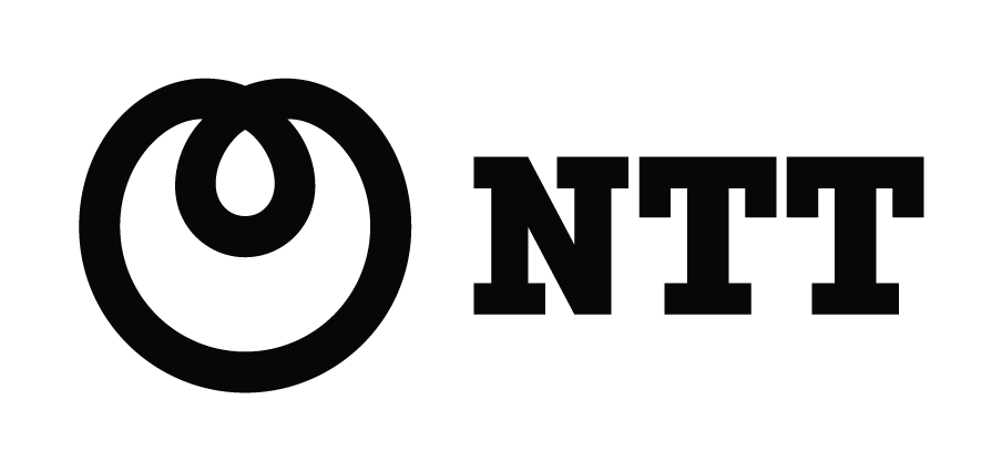 Horizontal black NTT logo