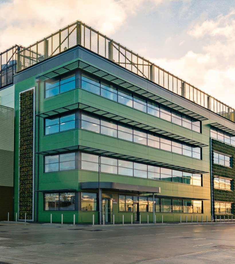 Side view of a building