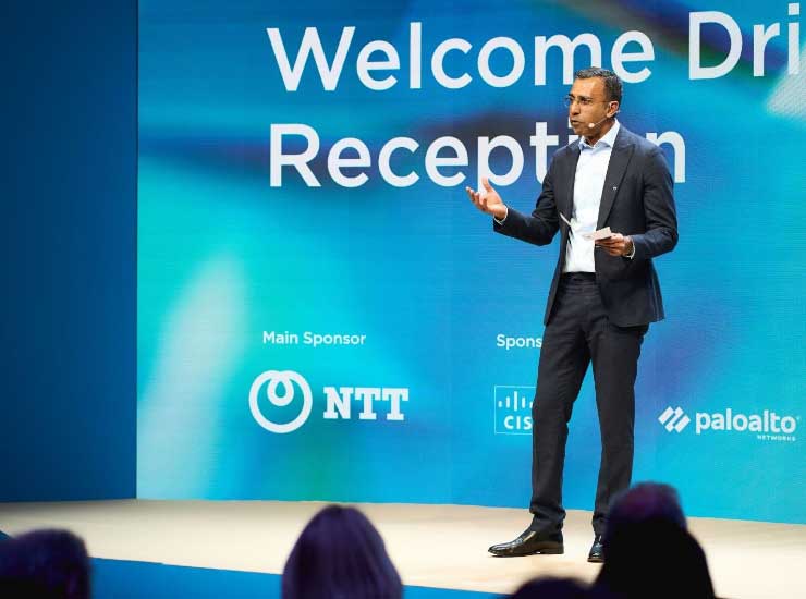 Abhijit Dubey, Global CEO of NTT, at MWC Barcelona