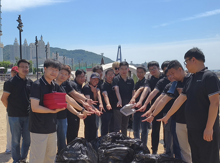 Waste collection with NTT DATA in Dalian, China