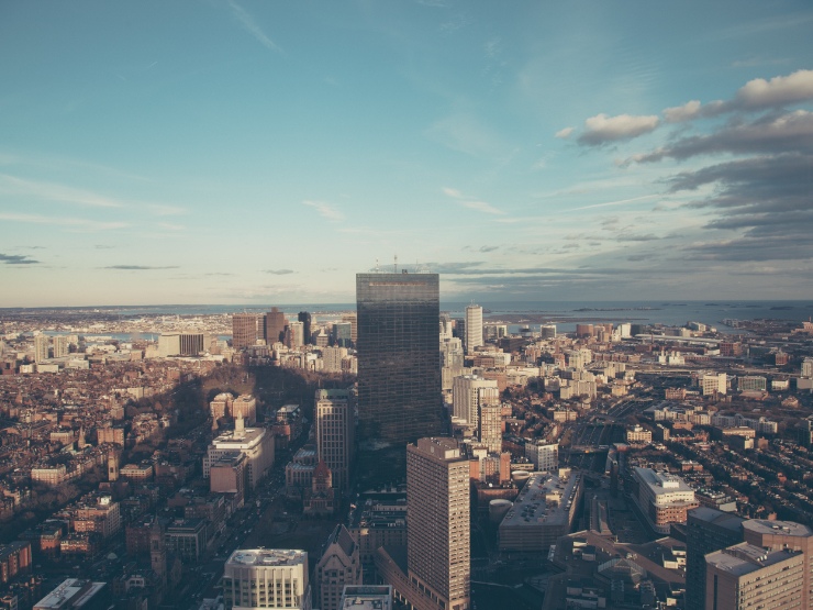 A view of a city skyline