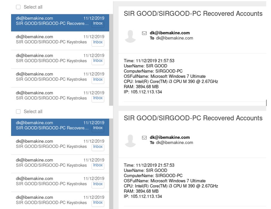 Agent tesla malware sample