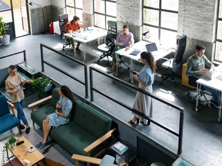 Team working in the office