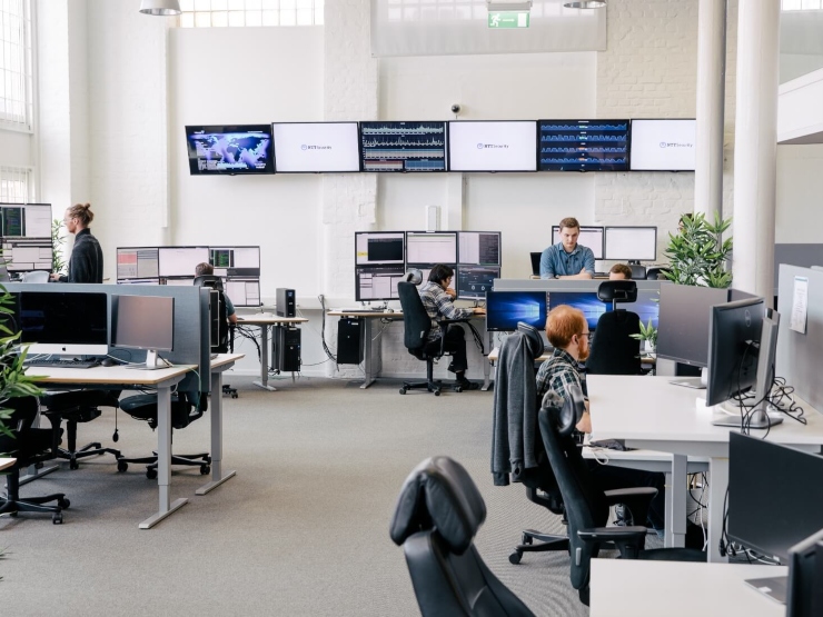 Team working at the office