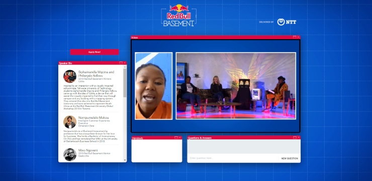 Team in a virtual meeting