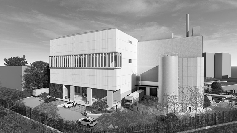 Visualization of the new building H at the FRA3 site in Rüsselsheim