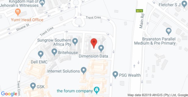 NTT Johannesburg map