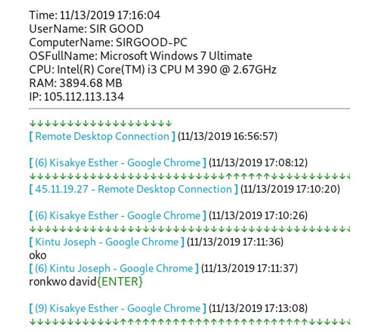 Agent tesla malware sample